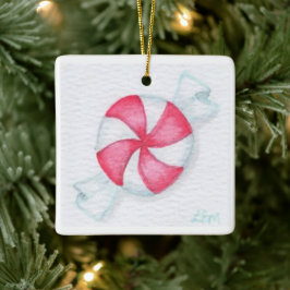 Peppermint Candy Keramikornament