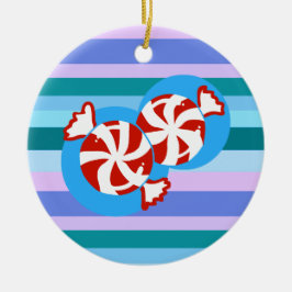 Peppermint Candy Keramikornament