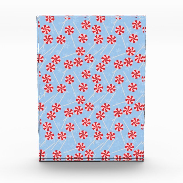 Peppermint Candy Mints Weihnachten Fotoblock (Vorderseite)