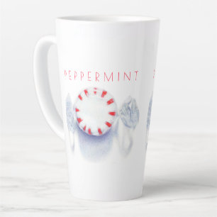 PEPPERMINT CANDY Tall Latte Tasse + Text