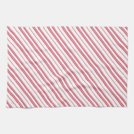 Peppermint Christmas Candy Cane Stripes Geschirrtuch