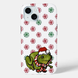Peppermint Christmas Frog Case-Mate iPhone case