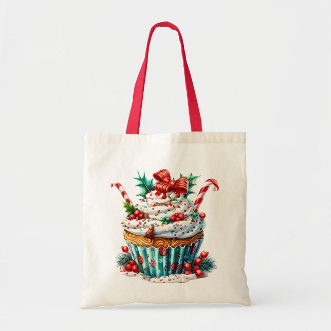 Peppermint Cupcakes Tragetasche (Vorne)