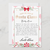 Peppermint Dreams Letter of Santa Printable