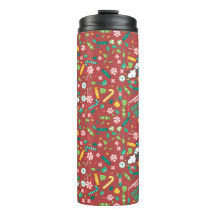 Peppermint Dreams Snoopy Candy Pattern Thermosbecher