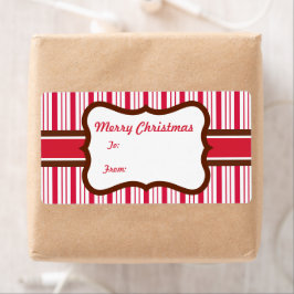 Peppermint-Geschenk Tag Weihnachtsmarken