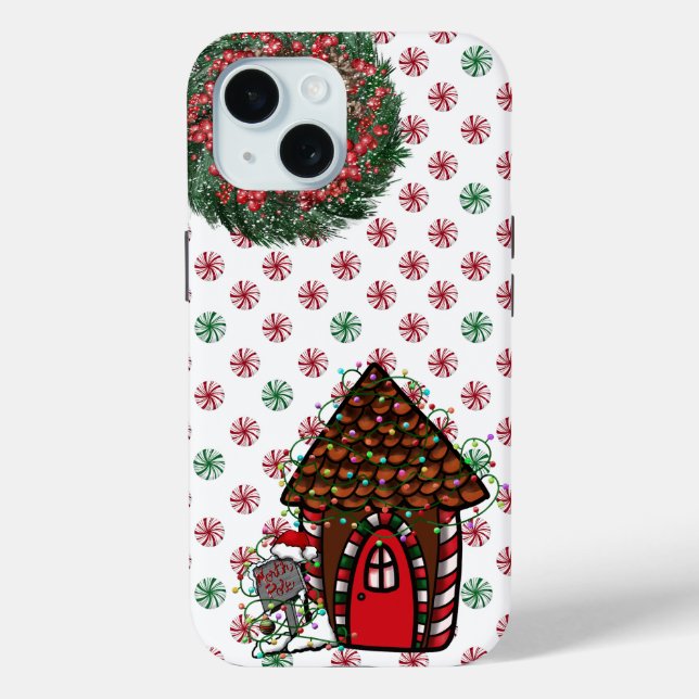 Peppermint Gingerbread House Case-Mate iPhone case (Rückseite)