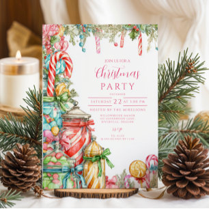 Peppermint Holiday Einladung