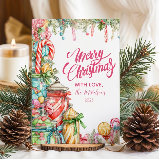 Peppermint Holiday Feiertagskarte (Von Creator hochgeladen)