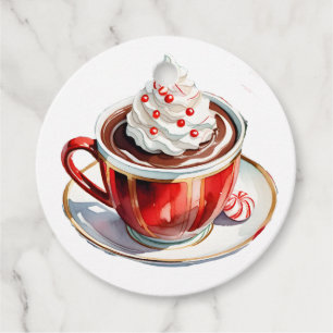 Peppermint Hot Chocolate Weihnachtsgeschenk-Tag Geschenkanhänger