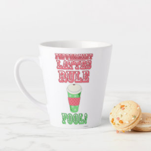 Peppermint Latte Funny Niedlicher Cartoon Slogan Milchtasse