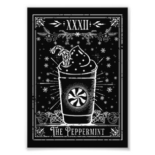 Peppermint Latte-Tarot-Karte Fotodruck