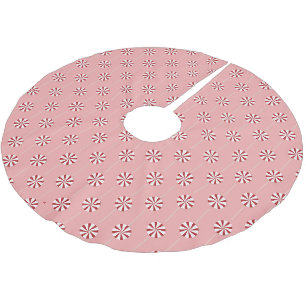 Peppermint Lollipops Pink Weihnachtsbaumrock Polyester Weihnachtsbaumdecke