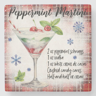 Peppermint Martini Recipe Marmor Untersetzer