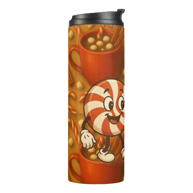 Peppermint Mocha Dream • Winter Coffee Tumbler Thermosbecher (Nach links gedreht)