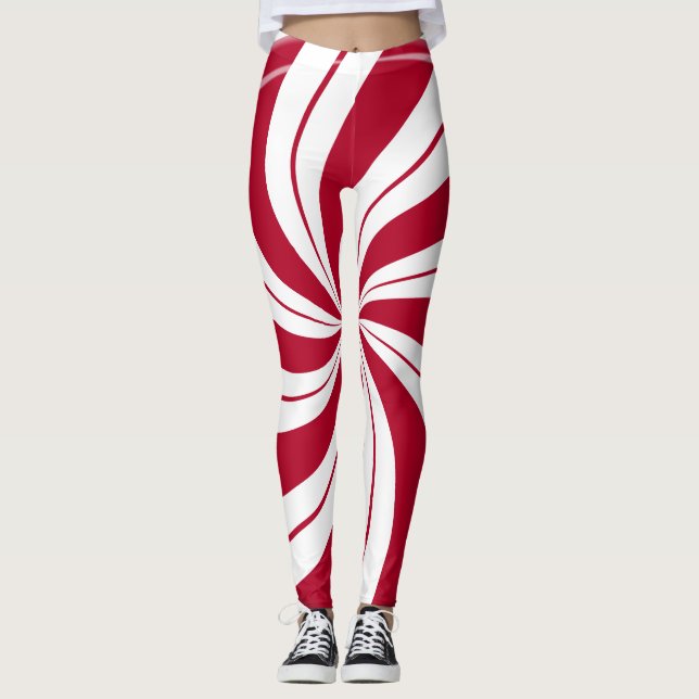 Peppermint Multi Swirl Leggings (Vorderseite)