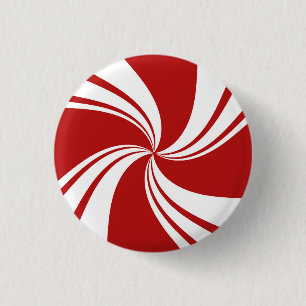 Peppermint-Papierplatte Button