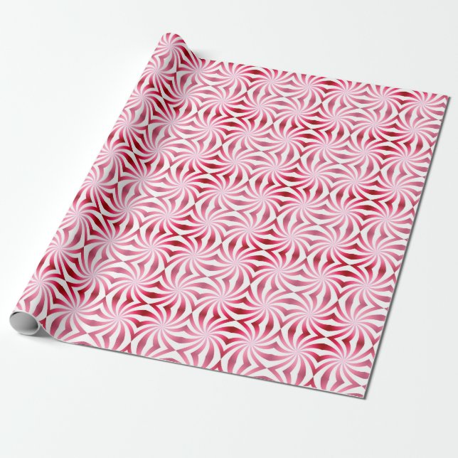 Peppermint Pattern Fun Modernes Geschenk Geschenkpapier (Ungerollt)