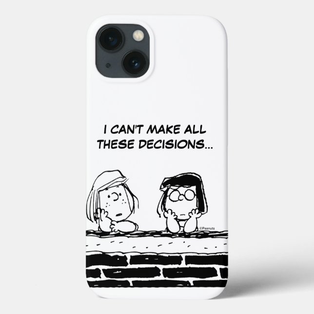Peppermint Patty & Marcie an der Mauer Case-Mate iPhone Hülle (Rückseite)
