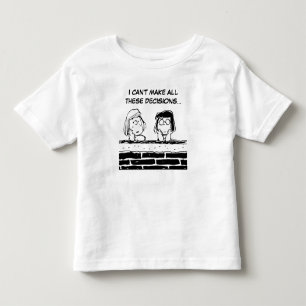 Peppermint Patty & Marcie an der Mauer Kleinkind T-shirt