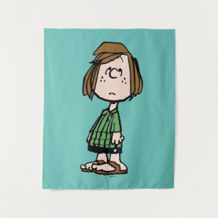 Peppermint Patty Rolling Eyes Wandteppich