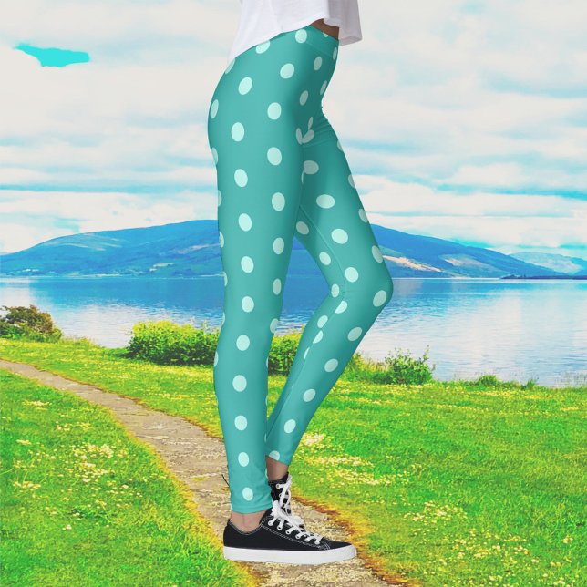 Peppermint Polka Dot Ladys Leggings (Von Creator hochgeladen)
