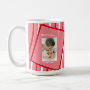 Peppermint Regenbogen Weihnachten Rosa Foto   Kaffeetasse