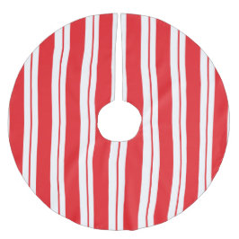 Peppermint Stripes Christmas Candy Cane Polyester Weihnachtsbaumdecke