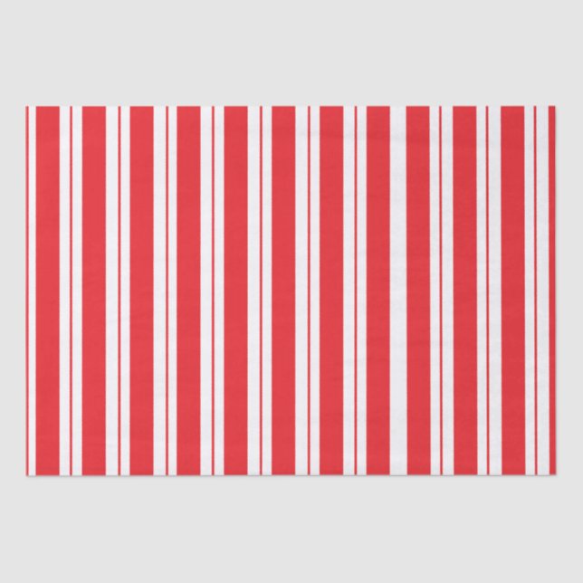 Peppermint Stripes Christmas Candy Cane Seidenpapier (Vorderseite)