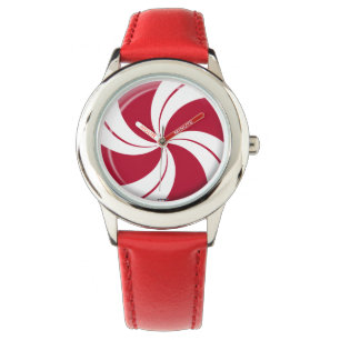 Peppermint Swirl Candy Armbanduhr