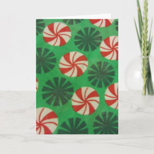 Peppermint Swirl Candy Feiertagskarte