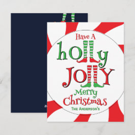 Peppermint Swirl Elf Holly Jolly Frohe Weihnachten