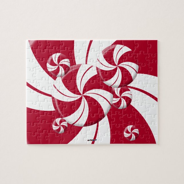 Peppermint Swirl Stripe Candy (Horizontal)