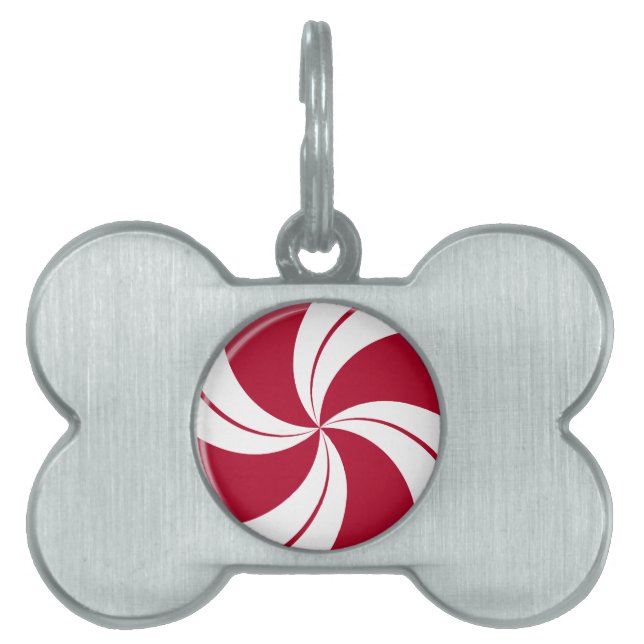 Peppermint Swirl Stripe Candy Tiermarke (Vorderseite)