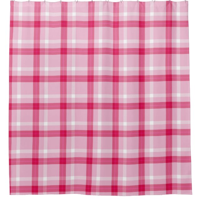 Peppermint Tartan  Duschvorhang (Vorderseite)