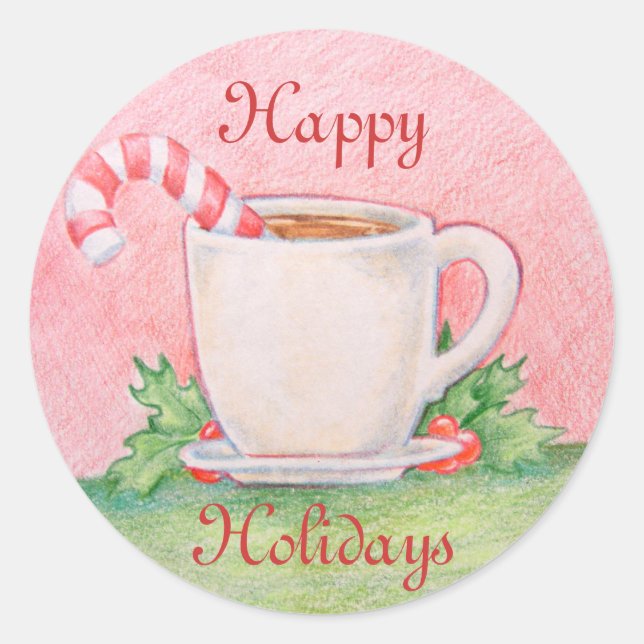 Peppermint Tea Stickers (Vorderseite)