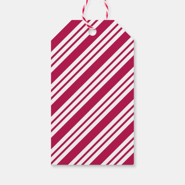 Peppermint Weihnachtskochtelefone Geschenkanhänger (Rückseite)