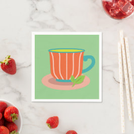Peppermintee für Teeliebhaber Serviette
