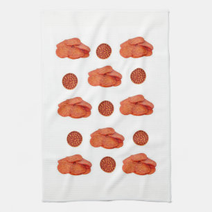 Pepperoni cuisine serviette main