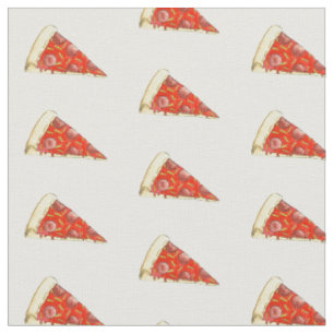 Pepperoni Käse Pizza Slice Slices Food Fabric Stoff