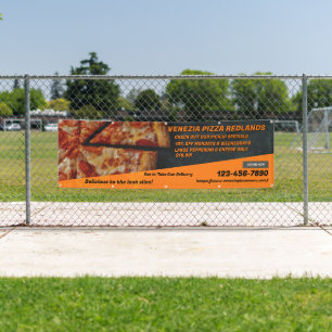 Pepperoni-Käse-Werbung für Pizza-Shop anpassen Banner