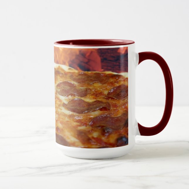 Pepperoni Pizza 15 oz Combo Tasse (Rechts)