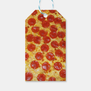 Pepperoni-Pizza Geschenkanhänger