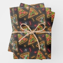 Pepperoni Pizza Geschenkpapier Set