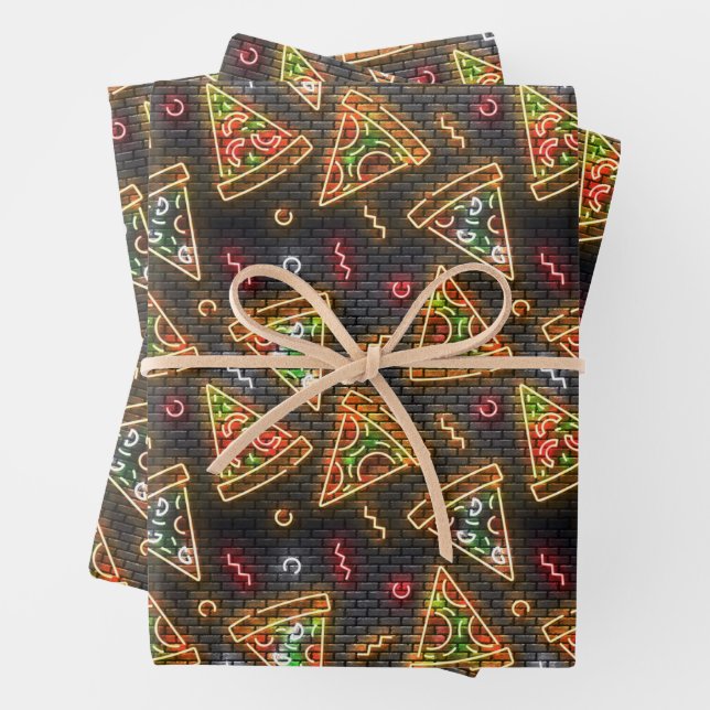 Pepperoni Pizza Geschenkpapier Set (Beispiel)