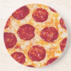 Pepperoni Pizza Hot und Yummy! Trinken Sie Unterse Getränkeuntersetzer