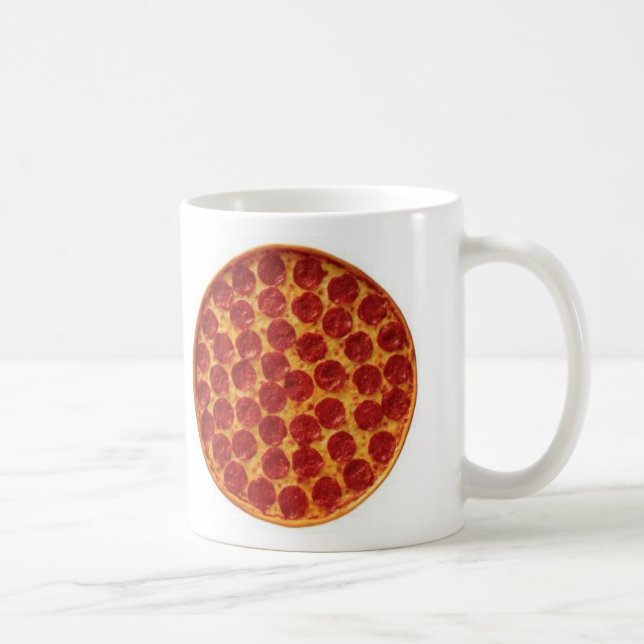 Pepperoni-Pizza Kaffeetasse (Rechts)