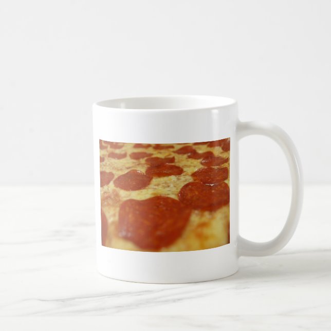 Pepperoni Pizza Kaffeetasse (Rechts)