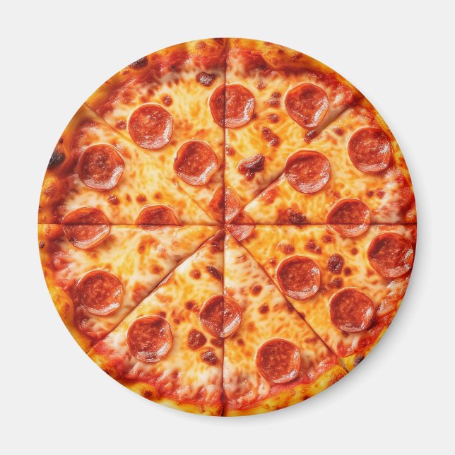 Pepperoni Pizza Magnet (Vorne)