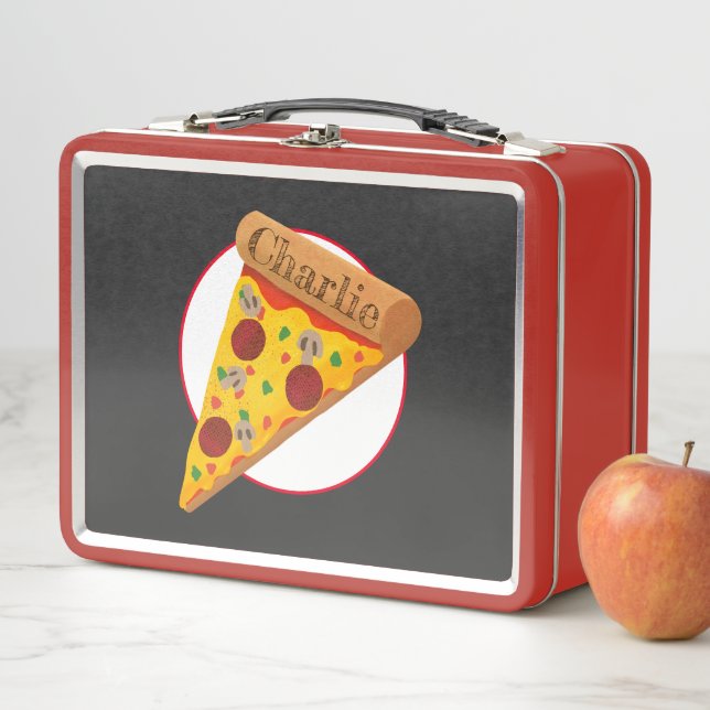 Pepperoni Pizza Metall Brotdose (Beispiel)